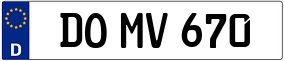 Trailer License Plate